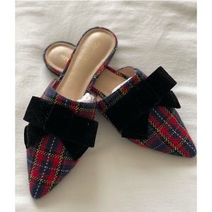 J.McLaughlin Holiday Plaid Flats